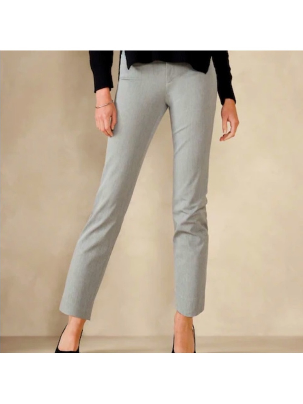 Banana Republic Factory Sloan light gray Ankle Pant size 14 NWOT office classic